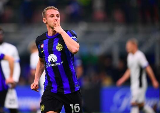 23-24赛季意甲第21轮补赛：国际米兰vs亚特兰大,国际米兰2-1险胜亚特兰大